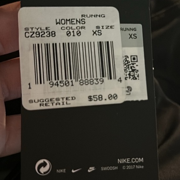 NEW Nike Power Epic Fast Tight Fit Run Leggings Mesh Dri fit Women's Sz XS Black - Picture 11 of 11